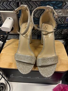 Sam Edelman Glittering Silver Heels